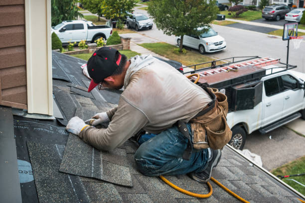 Professional Flat Roof Repair technician working in Gratz, PA